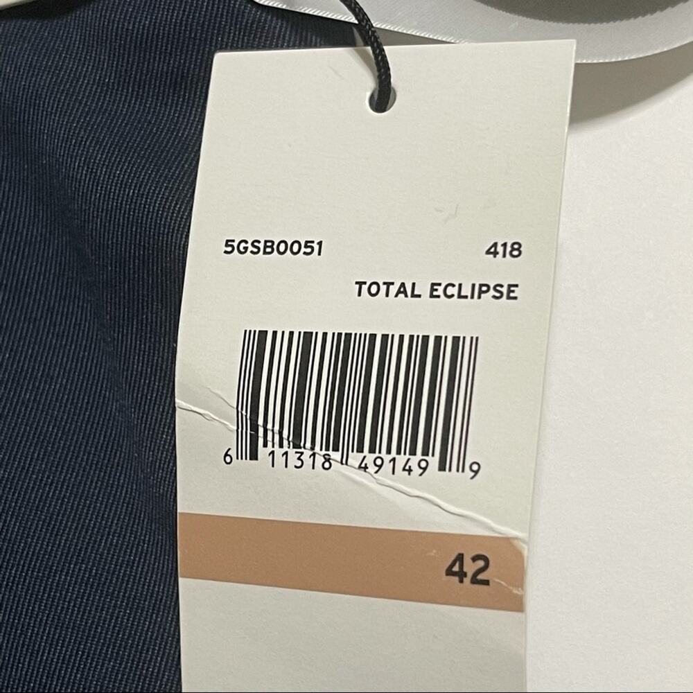 Perry Ellis Luxe Golf Shorts Portfolio Navy Blue "Total Eclipse" Performance 42 - Picture 9 of 13